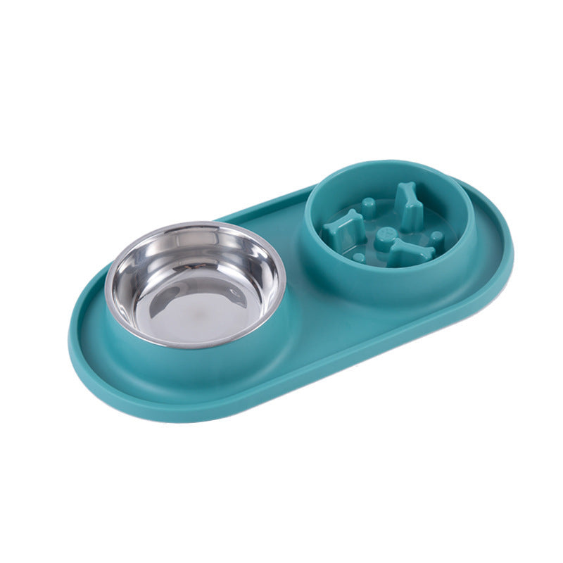Slow Feeder Dual Bowl