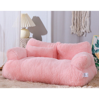 Pawberry CloudNest™ Plush Pet Sofa