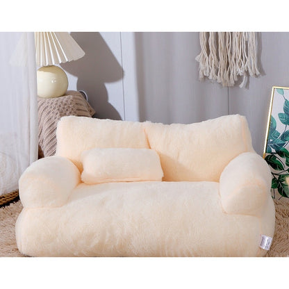 Pawberry CloudNest™ Plush Pet Sofa